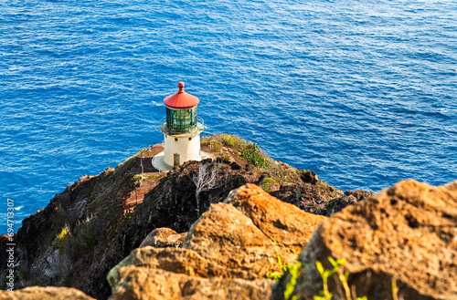 Makapu'u Lighthouse on O'ahu Island in Hawaii