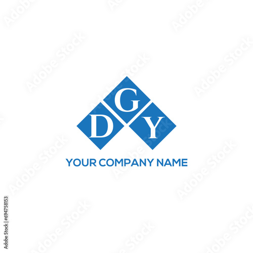 GDY letter logo design on white background. GDY creative initials letter logo concept. GDY letter design. 