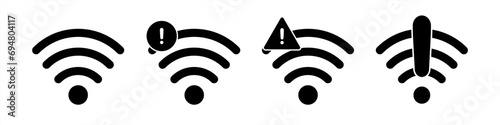 Wifi error icon symbol basic simple design