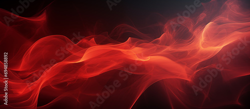 Abstract Background with Red Glowing Haze