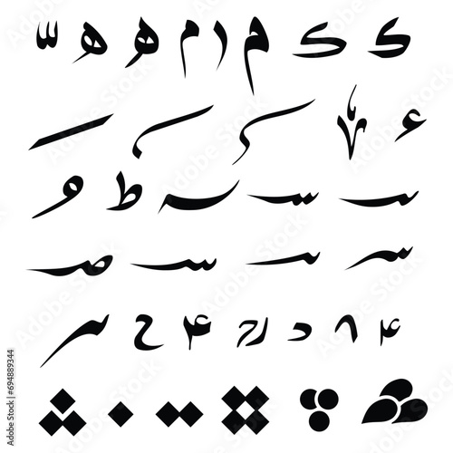Arabic Calligraphy Elements for Artists 