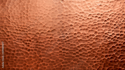 Hammered copper plate texture with a lustrous, dimpled surface. 