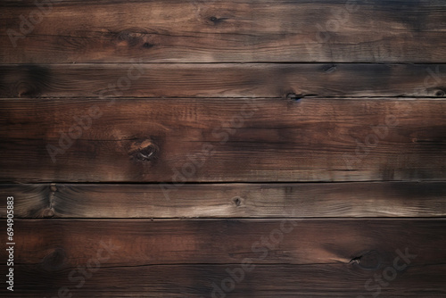 Rich, Dark Wooden Planks for a Rustic, Warm Interior Atmosphere. Wooden Background