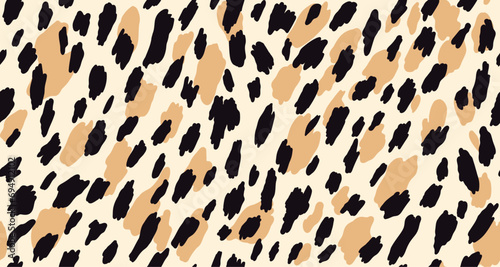 Exotic leopard seamless print pattern.