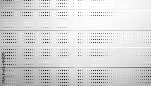 White Panel Hole Pegboard Tile Texture Background Brutalist Wallpaper