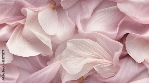  a bunch of pink flowers that are in the middle of a pile of pink petals on a bed of pink petals.