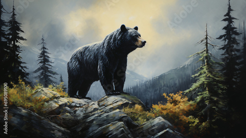 Black Bear on Hill