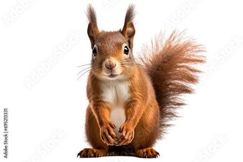  squirrel on isolated tranparent background