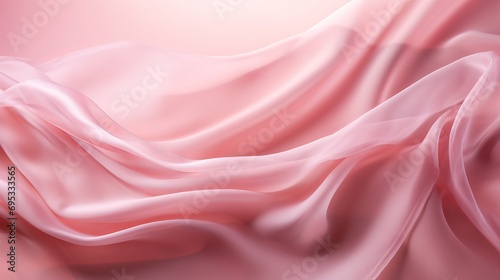 pink shiny veil at the bottom on pink background