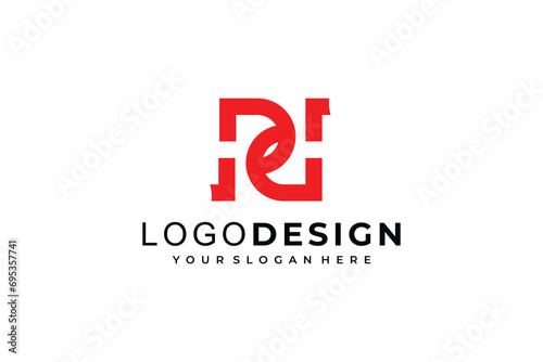 Letter PD logo template. Modern elegant logotype