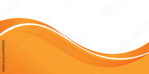 Abstract orange banner background. Graphic design banner pattern background template with dynamic curve shapes. vector illustration