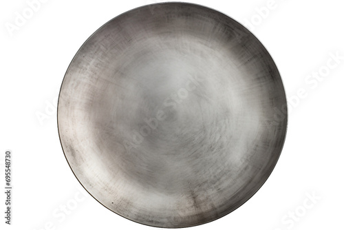 Stainless Steel Plate Isolated on a transparent background