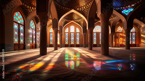 Interior of the mosque.