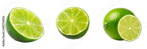 Vibrant Lime Fruit Collection: Transparent Background for Easy Integration