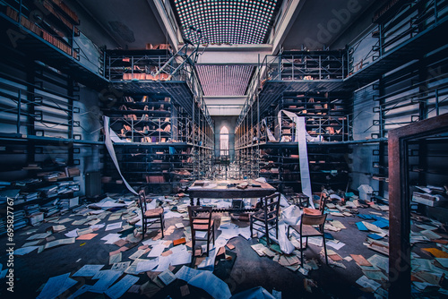 The abandoned university library 