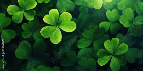 green clover leaves for Saint Patrick's day