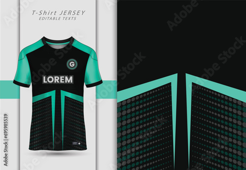 Modern T shirt jersey design suitable for sports, racing, soccer, gaming and e sports vector 