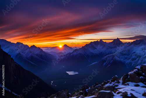 sunset on the Mountain