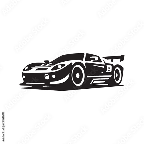 Car Silhouette: Luxury Drive - Sophisticated and Classy Car Cutouts for Premium Design Concepts - Minimallest black vector vehicle Silhouette 