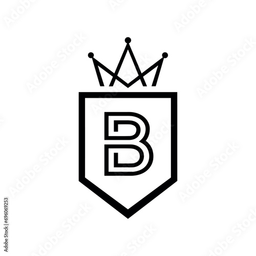 B Luxury Crown Logo