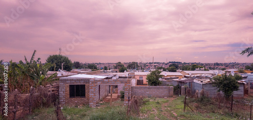 View of Soweto, famous township near the city of Johannesburg, South Africa