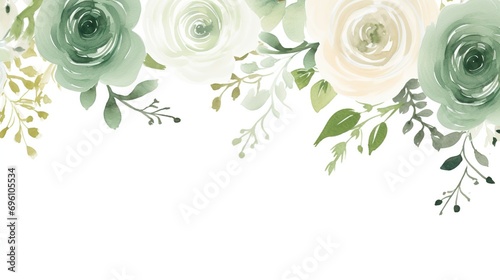Elegant blank wedding invitation copy with floral makeup