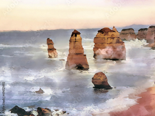 12 Apostles Rock Formation in Australia