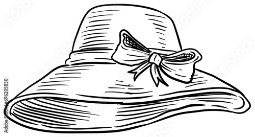 pamela hat handdrawn illustration