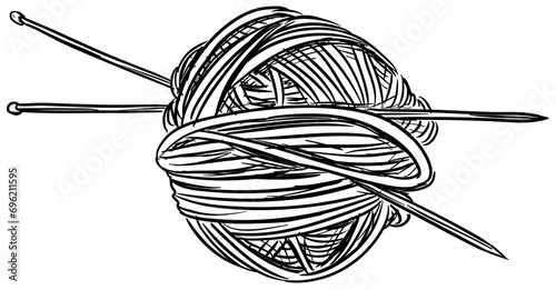 thread handdrawn illustration