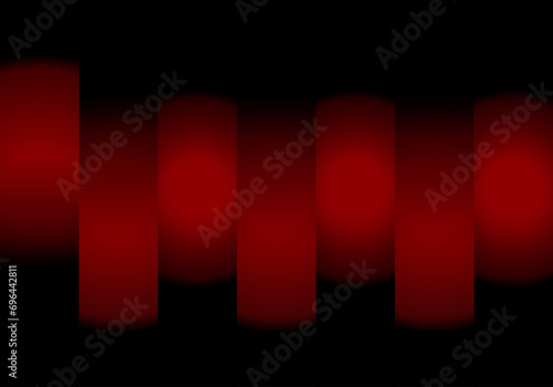 Fondo de anillas intercaladas en degradado rojo negro