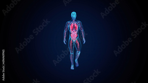 Abstract 3D illustration of the prostate