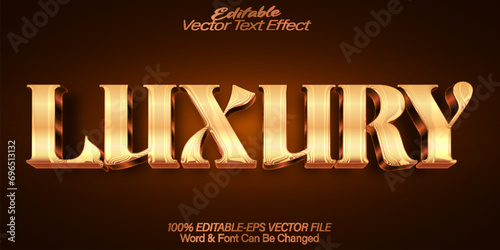 Luxury Vector Text Effect Editable Alphabet Gold Elegant Elite