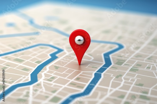 Symbolizing A Specific Location: The Red Pin Icon