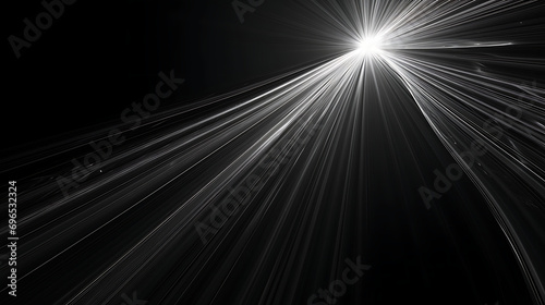 abstract light background Light ray on a black background. 