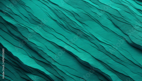 Dark Blue-Green Rock Surface Design with Copy Space