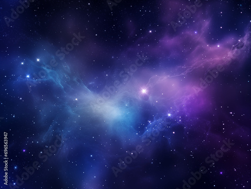 galaxy with clouds and stars