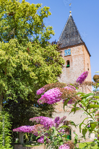 Protestant church of little village Siddeburen, municipallity Midden- Groningen in Groningen province in the Netherlands