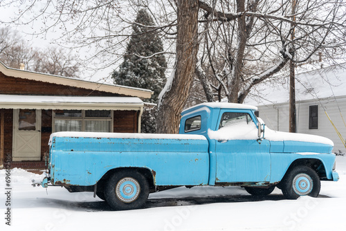 Classic Blue Truck