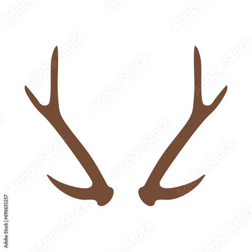 deer antler icon vector