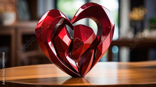 With its striking shape and abstract design, this 3D heart sculpture is a true conversation starter and a beautiful addition to any home or office.