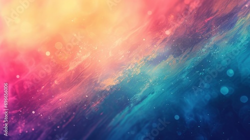 abstract gradient faded colorful texture wallpaper background. shiny bokeh lights. blue and red colors. for ad and web design. Generative AI
