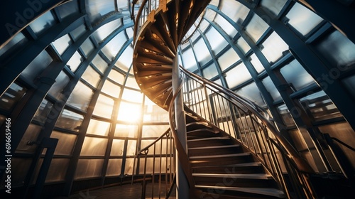 Spiral staircase of a lighthouse
