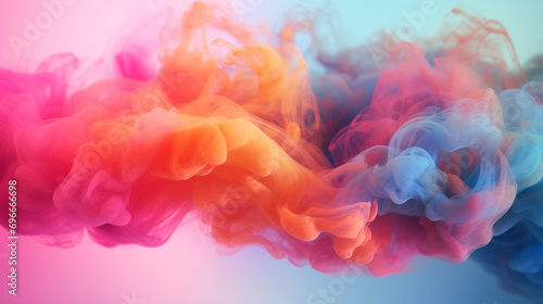  User rephrase ... Magical and colorful smoke glow abstract banner