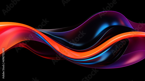 modern trending abstract black background with curving line