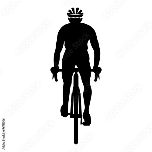 Bicycle rider cyclist vector silhouette