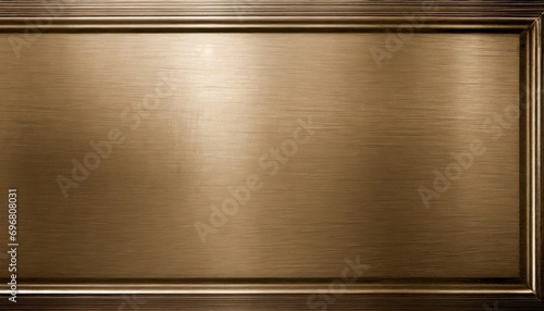 metal brushed bronze wide textured plate or plaque