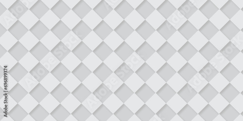 White or gray ceramic wall and floor tiles abstract background. Design geometric mosaic texture decoration of the bedroom. Simple seamless pattern for backdrop White or gray ceramic wall and floor .