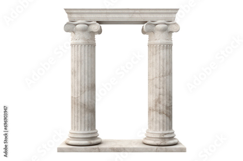 greek column on transparent background