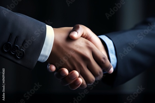 Two entrepreneurs made a deal and secured it with a handshake