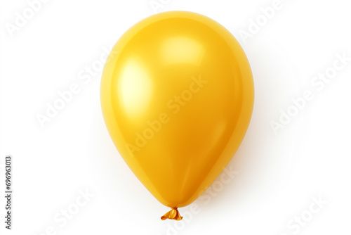 balloon yellow inflatable festival, isolated on white background